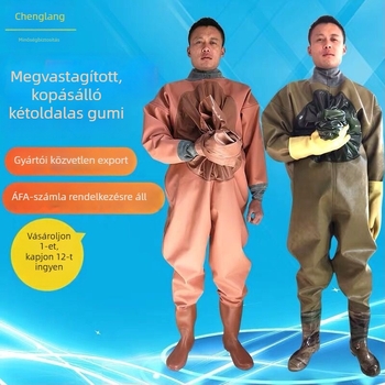 Teljes testű vízálló horgászruha, egyrészes, vastag anyag, tavaszi modell, férfi