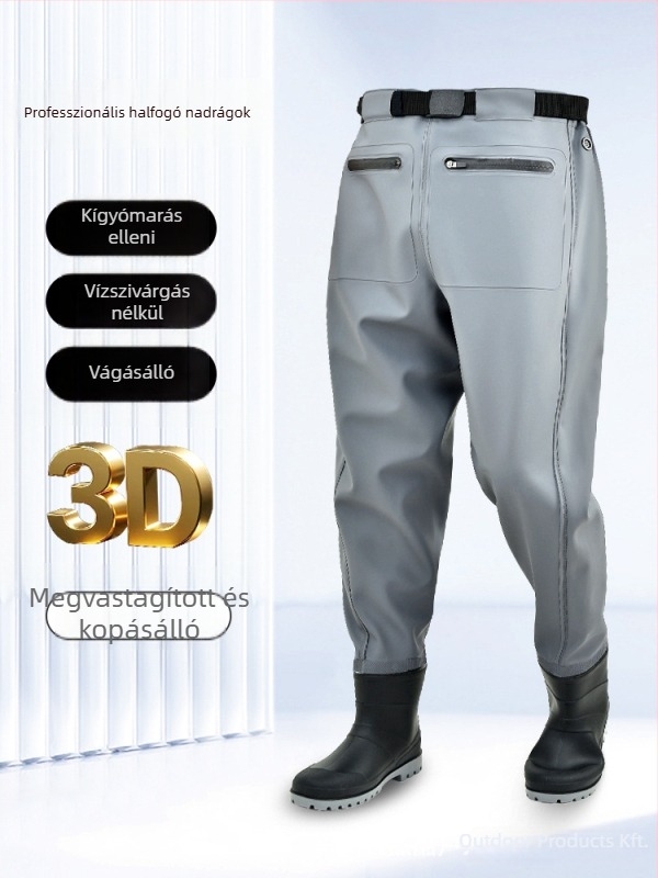 Horgászvízálló derékig érő waders készlet – könnyű, UV védelem, szélálló, kopásálló, nedvesség-elvezető anyag, kémiai rostok férfiak számára