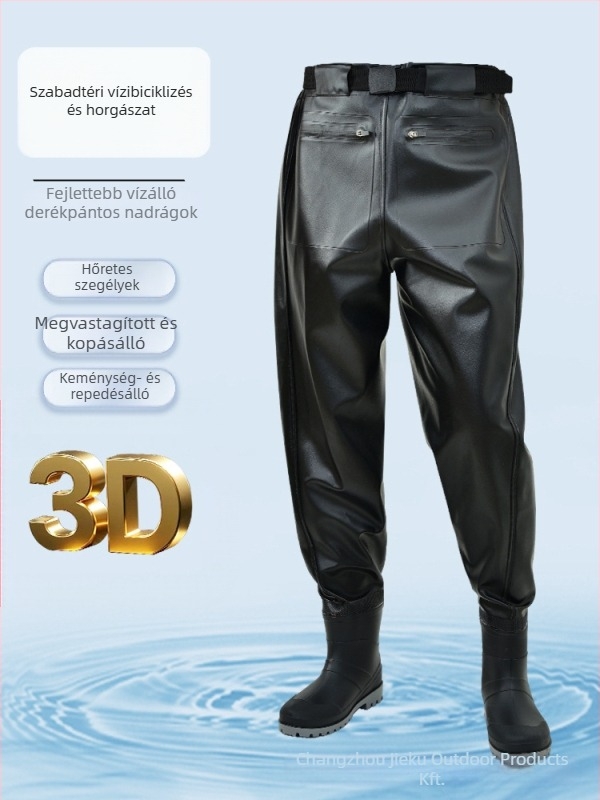 Horgászvízálló derékig érő waders készlet – könnyű, UV védelem, szélálló, kopásálló, nedvesség-elvezető anyag, kémiai rostok férfiak számára