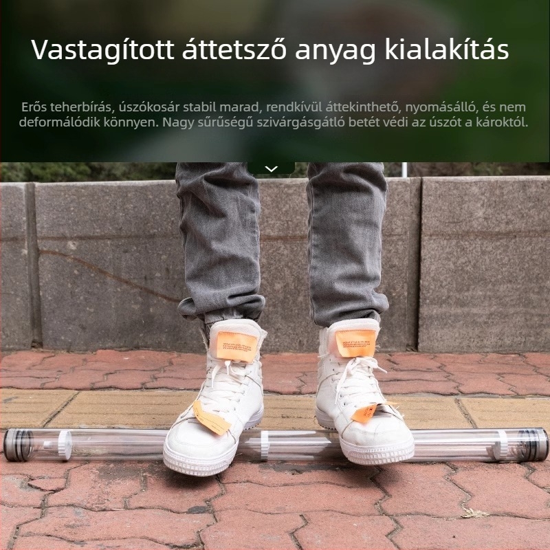 Horgászathoz tervezett úszó tárolócső – átlátszó műanyag, nagy kapacitás, Good fishing