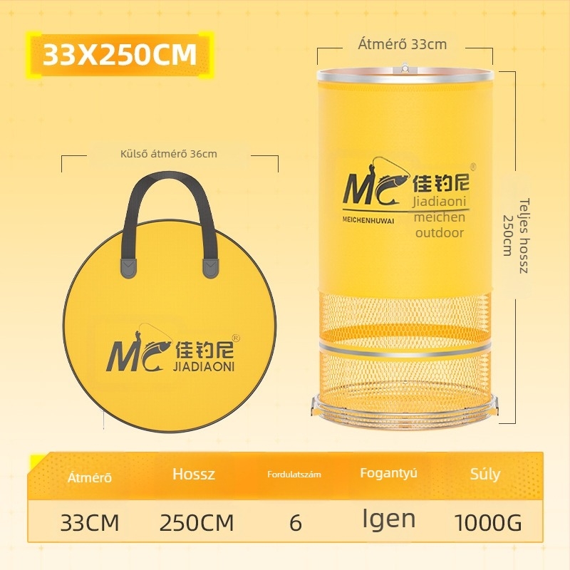 Jiajiaoni Minden-Egyben Gyorsan-Száradó Háló Vad Horgászat – Halőrzés