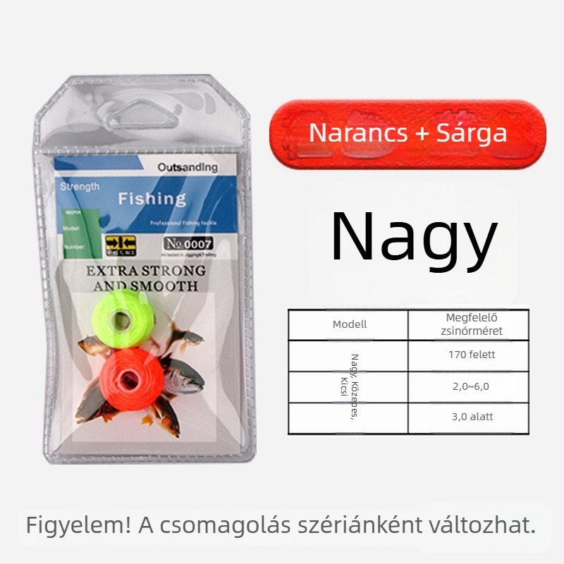Úszós horgászkiegészítő készlet – (Márka: FISHERBON; Anyag: pamutszál; Eredet: Kína)