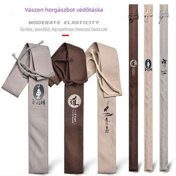 Vászon horgászbot táska, 1,3 m hosszú, nem elasztikus védőtok