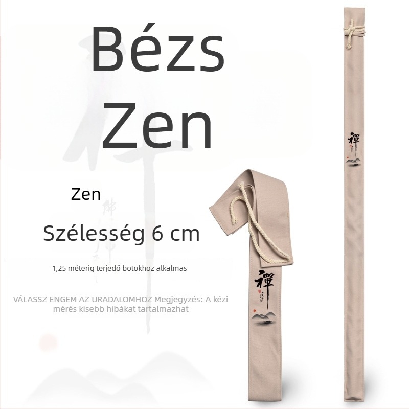 Vászon horgászbot táska, 1,3 m hosszú, nem elasztikus védőtok