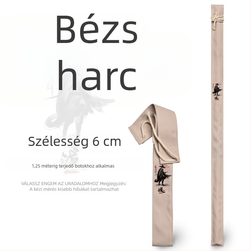Vászon horgászbot táska, 1,3 m hosszú, nem elasztikus védőtok