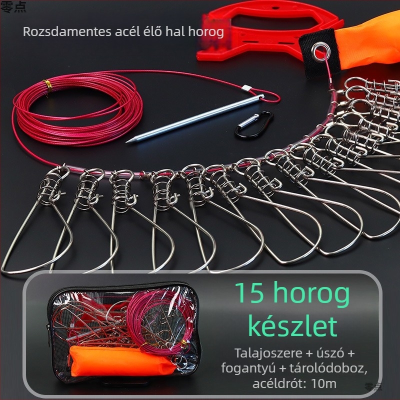 Fejlesztett verzió rozsdamentes acél horgász zárkapocs – hordozható, szétszedhető kivitel