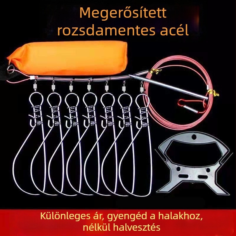 Fejlesztett verzió rozsdamentes acél horgász zárkapocs – hordozható, szétszedhető kivitel