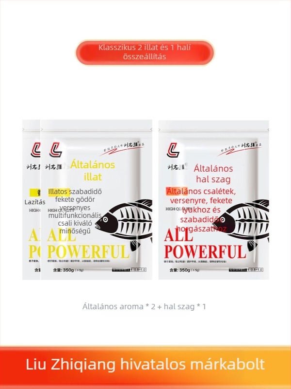 Keszeg etetőanyag – por formában, rezervoárhoz, Liu Zhiqiang