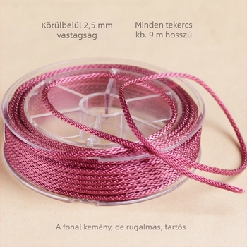 DIY szövött ékszerzsinór, nylon huzal, gépi szövés, eredeti dizájn