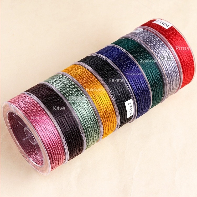 DIY szövött ékszerzsinór, nylon huzal, gépi szövés, eredeti dizájn