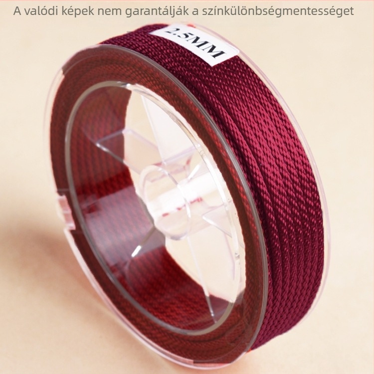 DIY szövött ékszerzsinór, nylon huzal, gépi szövés, eredeti dizájn