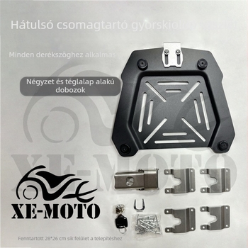 Universális gyorskioldó hátsó csomagtartó telepítő készlet motorkerékpárhoz