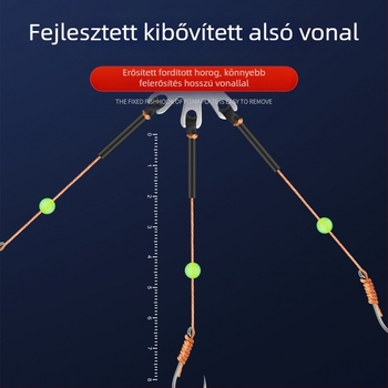 Robbanó horog készlet nyolcszögletű horoggal és csali klipekkel – Mengda (Márka: Mengda; Barbless; Nyolc fogú; A csali klipekkel; Óceáni sziklához, folyó- és tóparti horgászathoz)