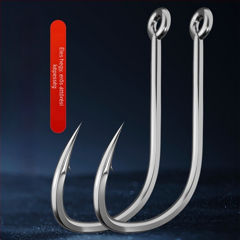 Robbanó horog készlet nyolcszögletű horoggal és csali klipekkel – Mengda (Márka: Mengda; Barbless; Nyolc fogú; A csali klipekkel; Óceáni sziklához, folyó- és tóparti horgászathoz)