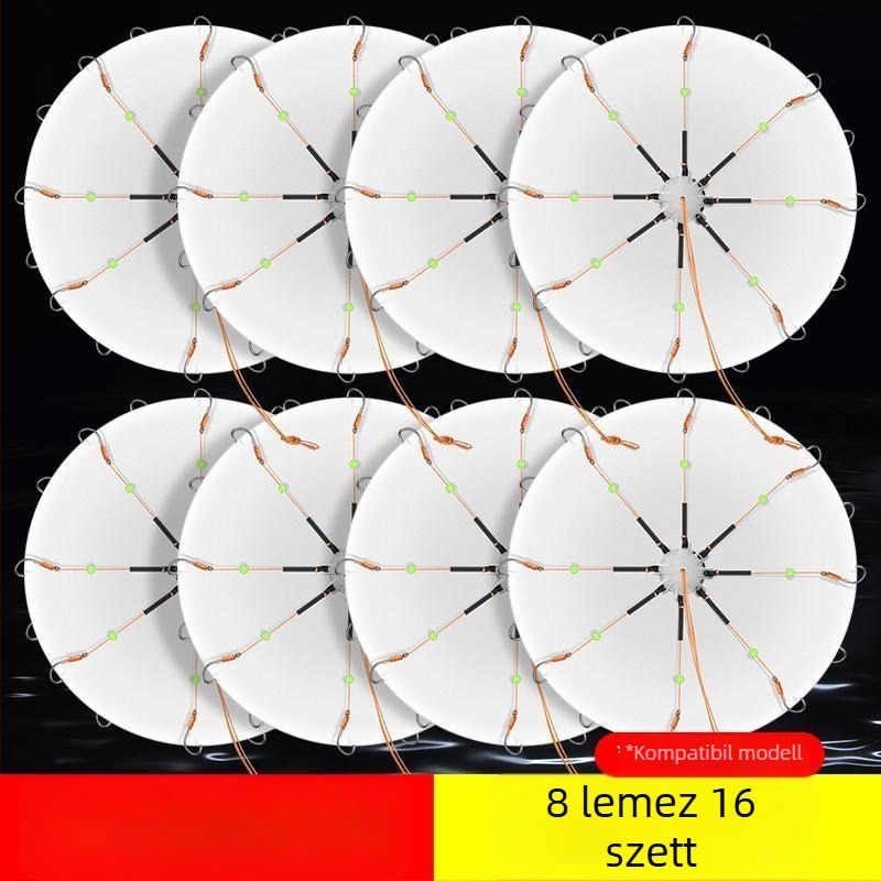 Robbanó horog készlet nyolcszögletű horoggal és csali klipekkel – Mengda (Márka: Mengda; Barbless; Nyolc fogú; A csali klipekkel; Óceáni sziklához, folyó- és tóparti horgászathoz)