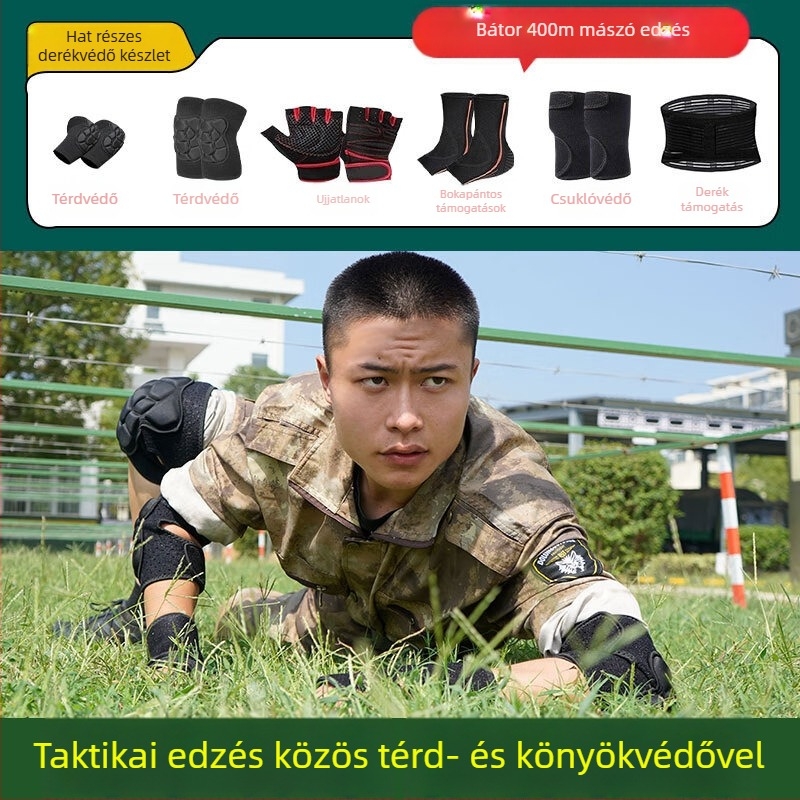 Térd- és könyökvédő készlet – Spandex, felnőttek, kosárlabda, 150 g, doboz 100 db