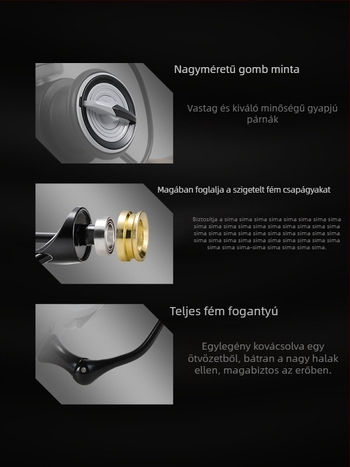 MR.REEL spinningorsó horgászatra hosszú dobásokkal és fém rocker kar