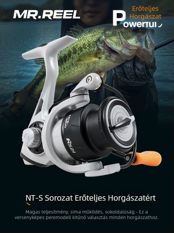 MR.REEL spinningorsó horgászatra hosszú dobásokkal és fém rocker kar