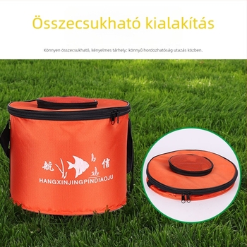 Összecsukható halas víztartály fedéllel, hordozható élőhal-tartály, pl. vászon felszerelésdoboz (Anyag: Egyéb; Bruttó súly: Egyéb)