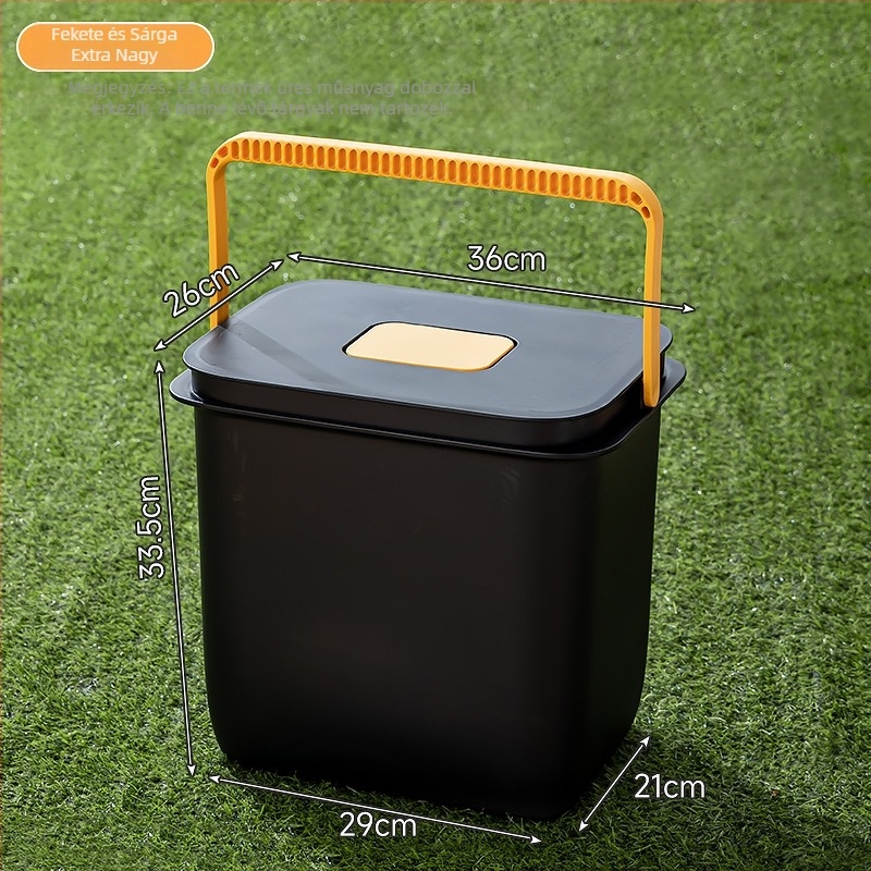 Négyzet alakú kültéri horgászvödör füllel, műanyag víztároló vödör, utazásokhoz és otthoni horgászfelszerelésekhez