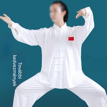 Tai Chi ruházat férfiak és nők számára, tavasz-nyár, pamut-selyem keverék edzéshez és Qi Gonghoz