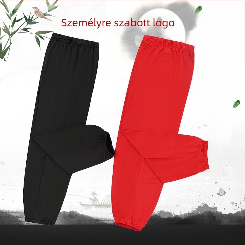 Gyerekeknek szóló harcművészeti nadrág, uniszex, 100% pamut anyagból, pamut bélésével, edzésre és önvédelemre