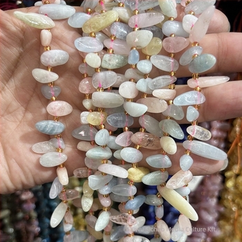 Természetes kőből készült szabad gyöngyök — vízcsepp alak, farkasfog formájú, oldalról fúrt, kapoccsal