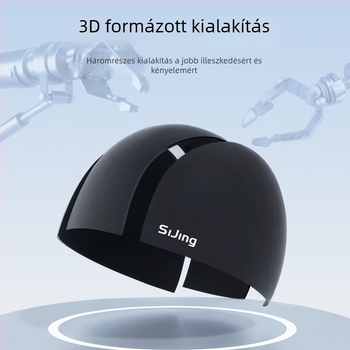 Uniszex úszósapka hosszú hajúaknak, laza illeszkedés, nagy méret, stílusos megjelenés, vízálló fülvédő, textil sapka felnőtteknek