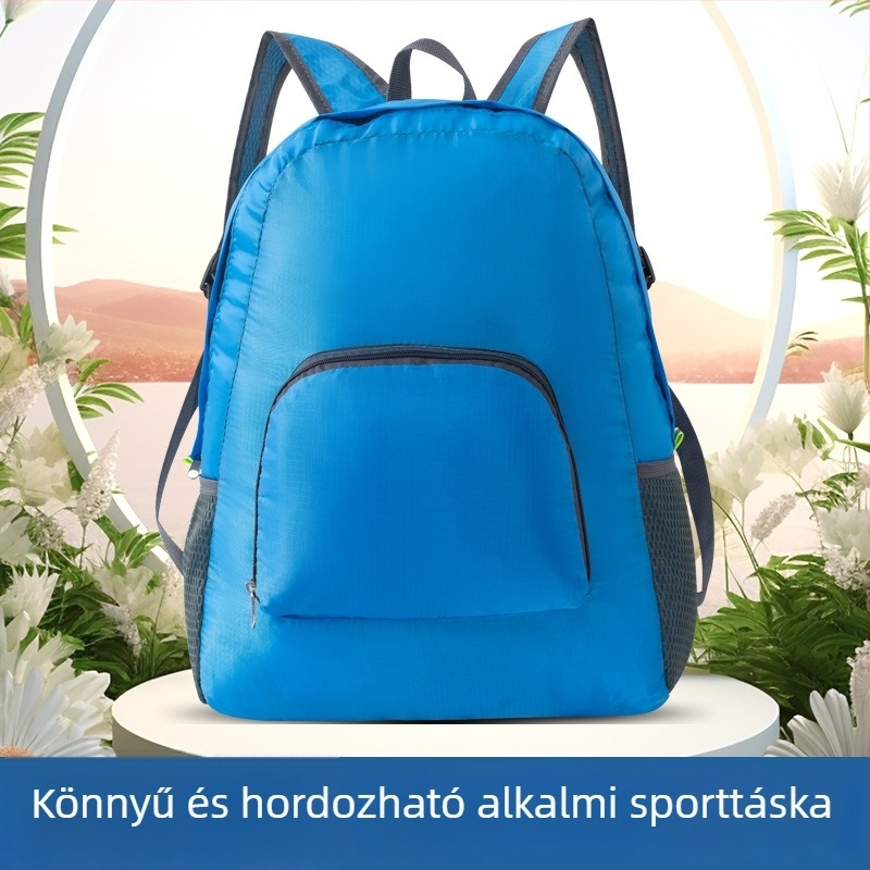 Uniszex sporttáska, Oxford anyag, lélegző és vízálló, bővíthető és kompakt, görbe vállpántok