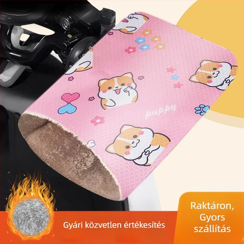 Elektromos motorkerékpár kesztyű télre, szélálló és vízálló, meleg, polar fleece anyagú, uniszex, felnőttek, kerékpározásra