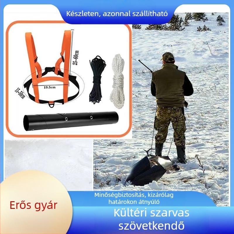 Kültéri szánkendő – kettős használat jégre és hóra, csúsztatás és szállítás, műanyag anyag, kerti felhasználás, kategória 39814672479.