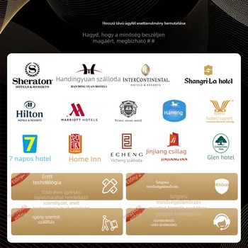 Ágy melletti törölközők és ágynemű zászlók — poliészter szatén csíkos mintával, kínai klasszikus stílus szállodák számára, logóval testre szabható