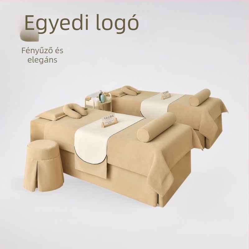 Szépségszalon ágyneműtakaró – 100% pamut, twill szövés, reaktív festés, könnyű luxus stílus, egyszínű mintázat