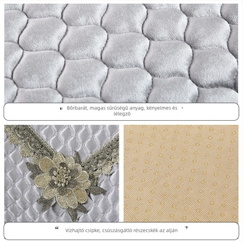 Székfedő hotel használatra – Anyag: poliuretán elasztikus rost (spandex); Forma: négyzet alakú; Mintázat: rács; Funkció: magas hőmérséklet-ellenállás; Stílus: egyszerű és modern