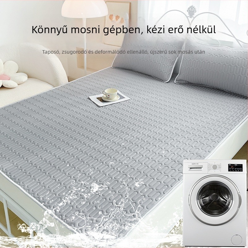 Jég-selyem natúr latex matrac, latex tartalom 70–80%, mosható, csúszásmentes felület