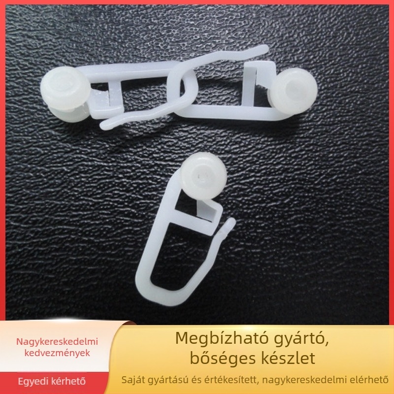 Függönykampók műanyagból, modern minimalista stílus, márka hpg, csomagolás 50 darab