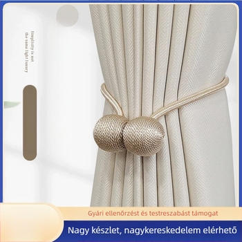 Függönyökhöz mágneses kapocs és rögzítő kötél, modern otthoni dekoráció, könnyed luxus