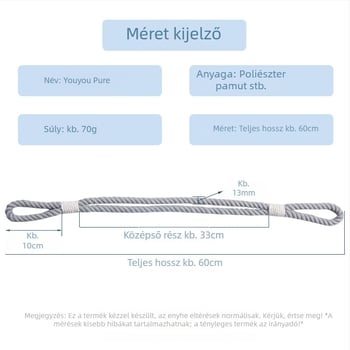Kötött poliészter-pamut függönyzsinór csattal, függönyöv, modern minimalist stílus