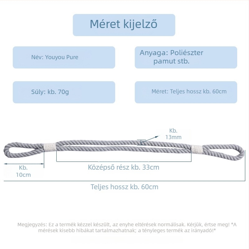 Kötött poliészter-pamut függönyzsinór csattal, függönyöv, modern minimalist stílus