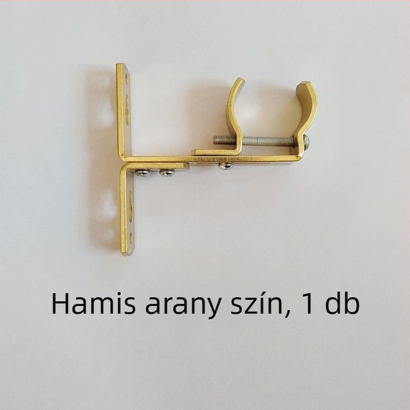 Vasból készült függönytartó, falra szerelhető, állítható, felső- és oldalsó rögzítéssel