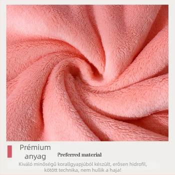 Koral fleece törölközők készlet, puha, nedvszívó, egyszínű, 5 darab
