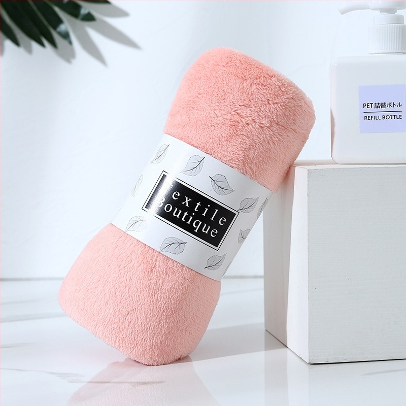 Koral fleece törölközők készlet, puha, nedvszívó, egyszínű, 5 darab