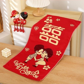 Pamut jacquard arctörölköző, 32s fonal, jacquard szövés, tömege 140–170 g