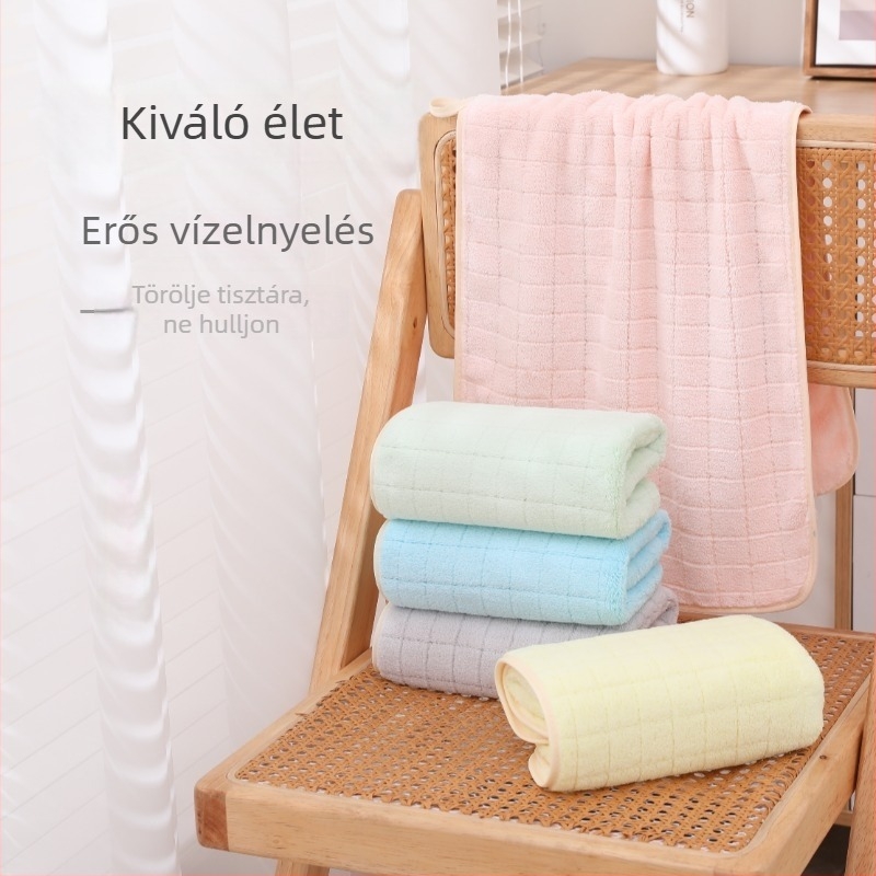 Koral fleece arctörölköző 35×75 cm, puha és nedvszívó, varrt széllel