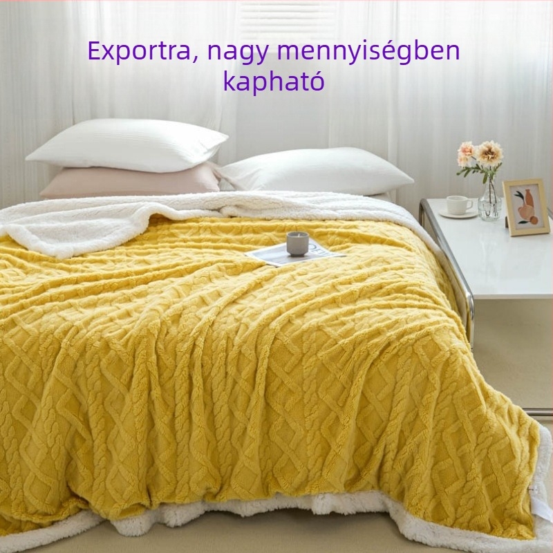 Tej Velúr pléd báránygyapjúval, négy évszakos Nordic egyszínű kanapéra