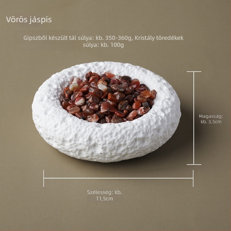 Ametiszt-kristály aromaterápiás tál, geometriai design - Runyangshi márka, kínai stílus