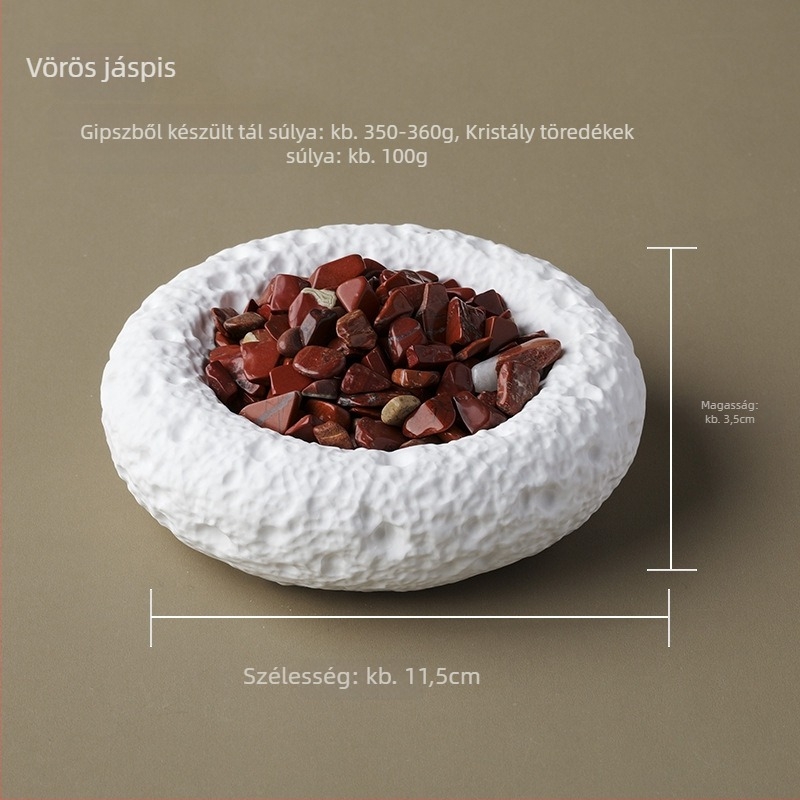 Ametiszt-kristály aromaterápiás tál, geometriai design - Runyangshi márka, kínai stílus