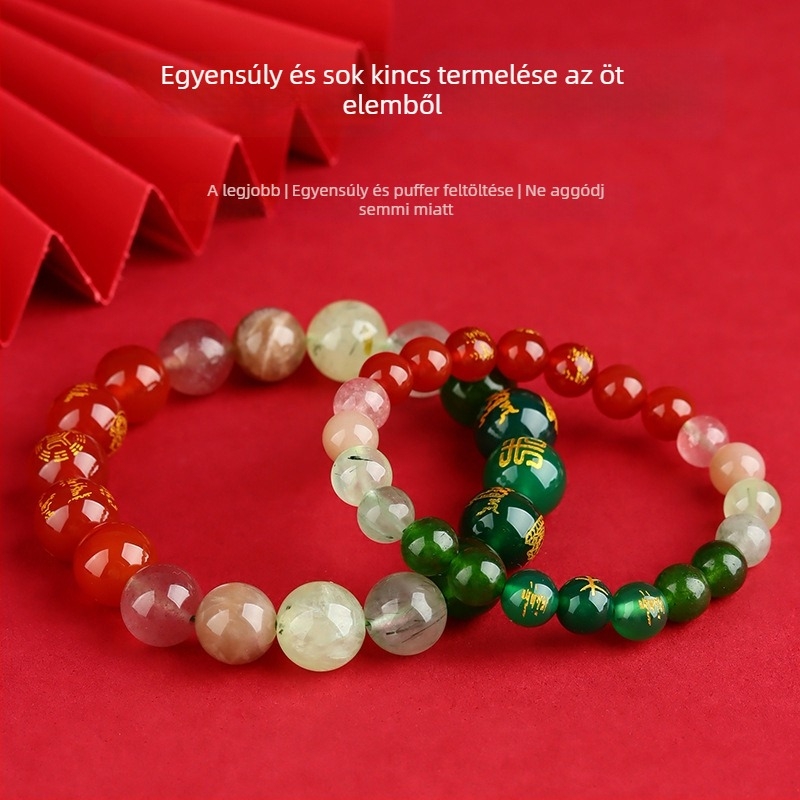 Kézzel készített kristály karkötő, geometriai dizájn, uniszex, népi stílus