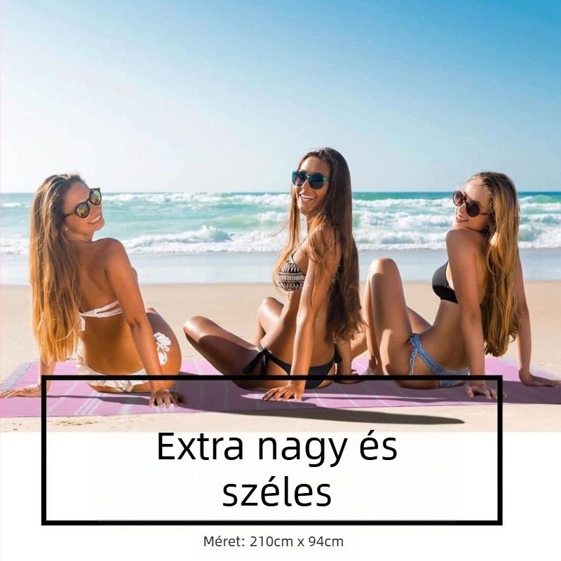 Strand törölköző 100% pamutból, gyémánt jacquard mintával és bojtokkal, GSM 400–500, 40 szál, YC márka