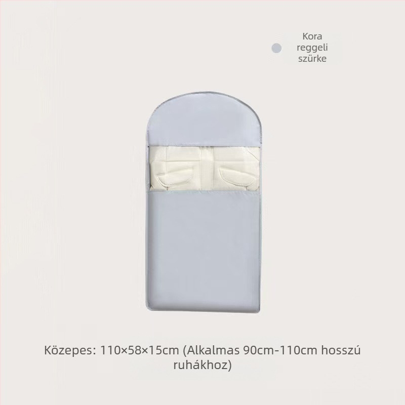 Twill anyagból készült akasztós ruhaszsák porvédő tok – átlátszó tárolózsák a ruhásszekrénybe (vastagított) otthoni használatra